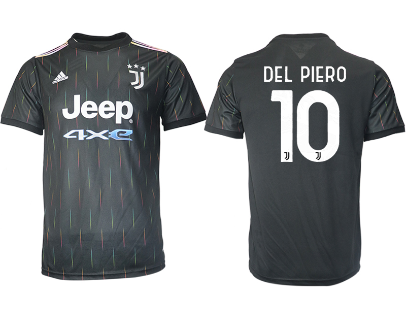 Men 2021-2022 Club Juventus away aaa version black #10 Soccer Jerseys
